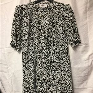 BGB 100% polyester black and white dress